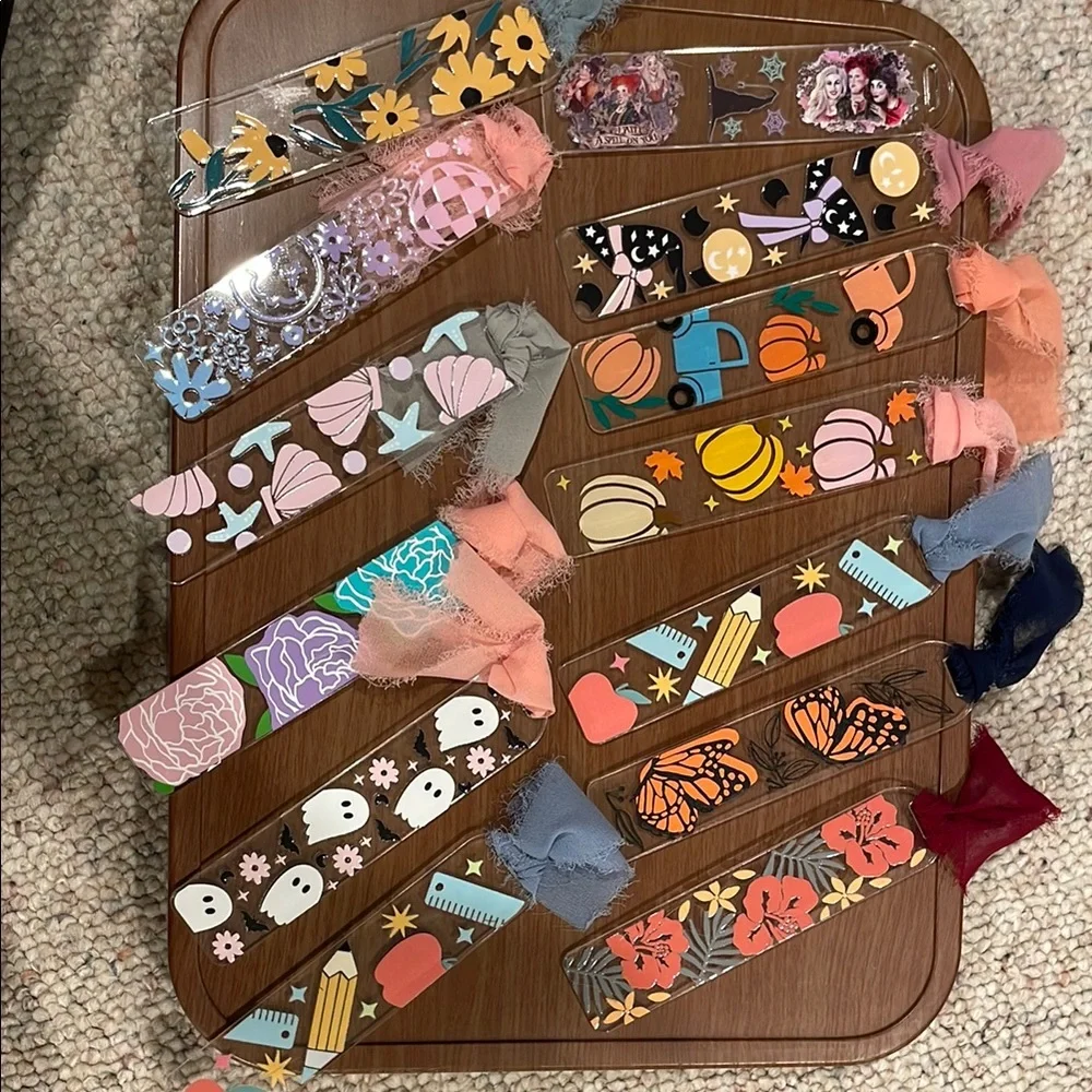 Colorful Patterned Bookmarks Set - Picture 1 of 5